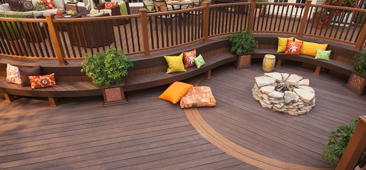 Gray TREX Decking in Covina, CA