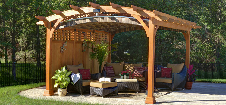 Modern Wood Pergola Installation in Covina, CA